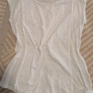 Elegant White Lace Women's Top